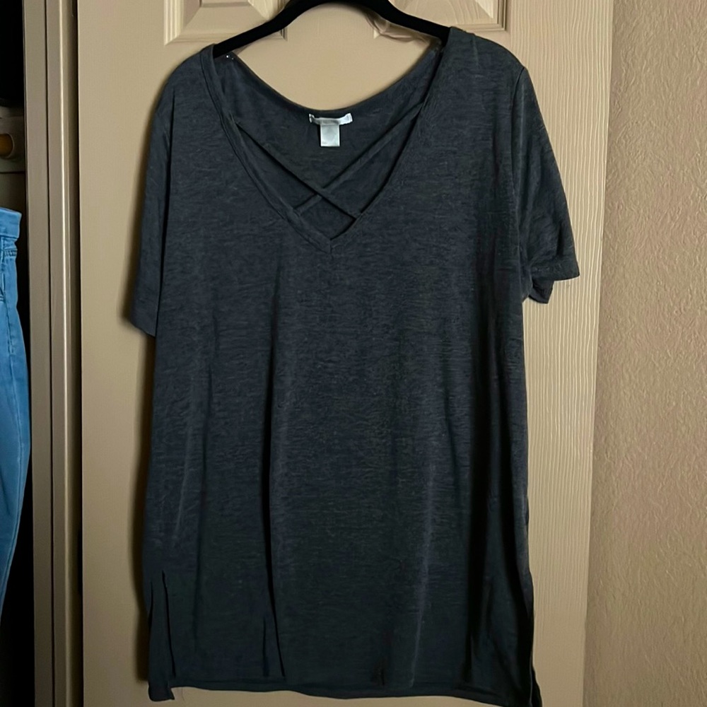 Gray shirt